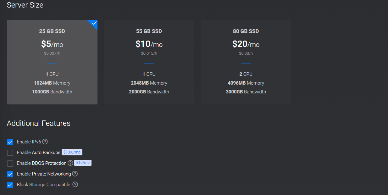 刚开始，选择5美刀就可以啦